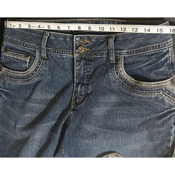 Cato Premium Bootcut Denim Jeans Mid Rise Women's 10P (32X30) Cotton Blend - Picture 8 of 13